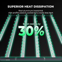 Mejor Fabricante de Lámparas LED para Cultivo, Lámpara LED para Cultivo Mar Hydro Serie FC-E de 730W 800W 1000W 1200W con Barra Suplementaria UV IR Rojo Profundo