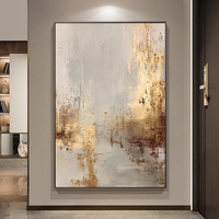 Kreatives Hochwertiges Abstraktes Digital Gedrucktes Leinwandgemälde Moderne Goldfolien-Kunst für Heim- und Hotel-Wanddekoration
