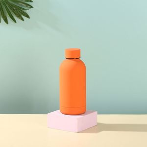 <b>Hot</b> Sales 350ml Double Wall Stainless Steel Vacuum <b>Flask</b> Rubberized with Customized Logo Wholesale Promotion Water Bottle - Product Image 3