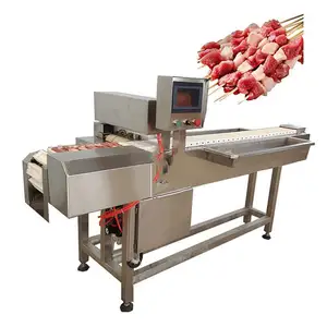 automatic souvlaki skewer machine automatic satay skewer kebab machine automatic souvlaki skewer wear string machine