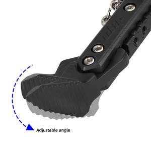 Ulip 17 CM Noir – Béquille réglable allongée avec trous de montage latéraux biseautés pour trottinette électrique – Support de pied / Repose-pieds - Product Image 4