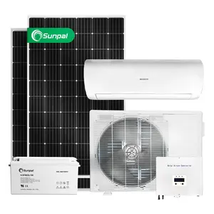 Sunpal — climatiseur solaire à batterie, hors réseau complet, Mini Air-conditionné fendu, prix d'usine en chine,