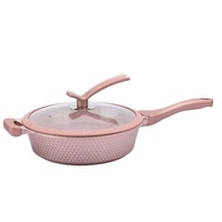 Set Peralatan Masak Aluminium 15-Piece Berlapis Berlian Mewah, Anti Lengket, Termasuk Panci Saus, Panci Sup, Casserole, Grill Pan, dan Wajan