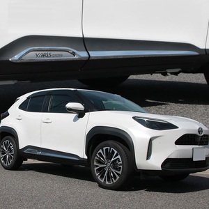 ชุดโครเมี่ยม ABS คาร์บอนสีดำด้านอุปกรณ์เสริมสำหรับ2020 <span class=keywords><strong>Yaris</strong></span> CROSS 2021 <span class=keywords><strong>2022</strong></span>ญี่ปุ่น - Product Image 4