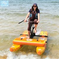 Vélo aquatique SUP à plancher plat, un siège, cadre en aluminium avec plateforme flottante avant, léger, pour la mer, pliable, de Chine, Lumark