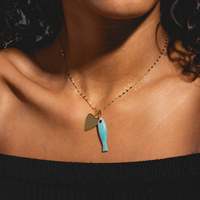 Collier vintage en acier inoxydable avec pendentif cœur rond poisson nautique pour femme, goutte d'huile du zodiaque, nouveau produit européen américain