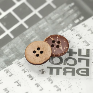 <strong>Coconut</strong> <strong>Shell</strong> Wooden <strong>Buttons</strong> - Round 2 &amp; 4 Holes <strong>Buttons</strong> For Coats, Shirts &amp; Craft Sewing - Product Image 1