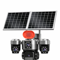 Caméra solaire PTZ extérieure PIX-LINK 8MP WIFI 4G pour la sécurité domestique, 4 objectifs AOV, batterie solaire, audio bidirectionnel, carte SIM 4G