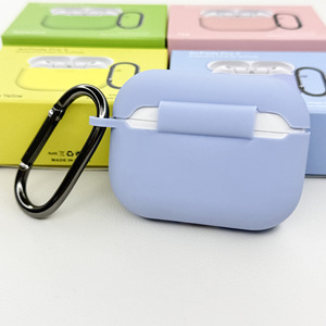 Housse de protection pour écouteurs en silicone de couleur unie pour Airpods Pro <span class=keywords><strong>3</strong></span>ème génération avec boîte d'emballage Étui pour écouteurs en silicone - Product Image 4