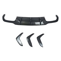 Diffuseur arrière en fibre de carbone W204 pour Mercedes Benz Classe C W204 C63 AMG 2012-2014 Kit carrosserie Diffuseur de pare-chocs arrière
