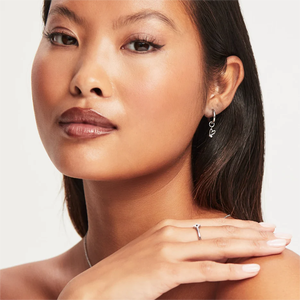 Bijoux personnalisés Boucles <span class=keywords><strong>d</strong></span>'oreilles populaires en acier inoxydable avec gribouillage en forme de cœur Boucles <span class=keywords><strong>d</strong></span>'oreilles pendantes en plaqué <span class=keywords><strong>or</strong></span> 18 carats Bijoux de mode pour femmes - Product Image 5