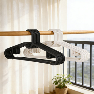 Plastic clothes hangers for adults, suitable for both dry and wet use, non-slip, non-marking, and non-bulging. Wholesale - Product Image 3