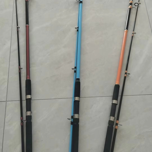 Canne à pêche en carbone OEM pour la pêche en eau salée, canne à leurre en fibre de verre pour eau douce/mer, pour la pêche en lac, en mer, à la carpe, à la truite, au marlin, avec poignée en liège - Product Image 1