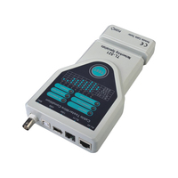 LE-TL468 Herramienta de Prueba de Cables de Red, Escaneo Automático, Probador de Cables RJ45 RJ11 USB UTP STP LAN, Pantalla LCD Modular