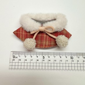 Costume de poupée personnalisé de 10 cm, manteau en tissu à carreaux mignon, châle, tenue de mini-poupée, accessoires de déguisement, vente en gros - Product Image 5