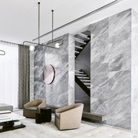 Panneau mural en PVC imitation marbre, ignifuge, imperméable, décoratif pour les murs modernes des salons et salles de bain résidentiels