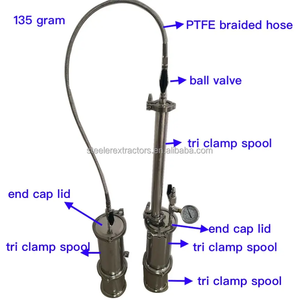 不锈钢卫生级135克闭环丁烷提取器: - Product Image 2