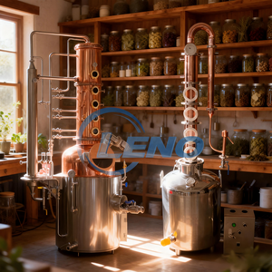 Distillateur en cuivre à colonne de reflux pour la raffinage de l'alcool de haute pureté et la production d'alcool spiritueux - Product Image 4