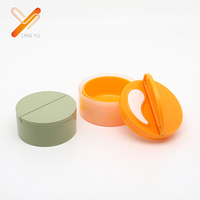 Pot de crème de luxe remplaçable 50g 100g, flacon pompe à lotion en plastique 30ml 50ml 100ml avec pulvérisateur à pompe sérigraphié