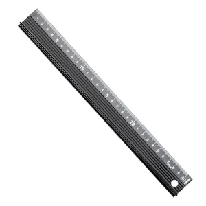 Straight Protective Scale Ruler 200 Mm Noir Plate Carton Box Factory Metal Aluminium Alloy Regle Metal China 20cm 30cm 45cm