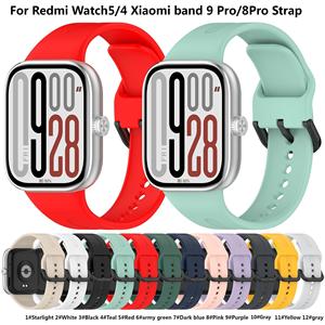 Correa de Reloj de Silicona Oficial Nueva de la Marca BEEFLYPOWER para <span class=keywords><strong>Redmi</strong></span> Watch 5 Xiaomi <span class=keywords><strong>Band</strong></span> 9Pro 8 <span class=keywords><strong>Pro</strong></span> - Product Image 2