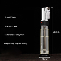 Jobon long strip briquet gonflable coupe-vent verrouiller le feu fenêtre visible allume-cigare