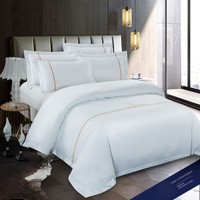 Ensemble de draps en coton 100% de style hôtel 5 étoiles, 4 pièces, avec impression numérique, ensemble de literie décontracté haut de gamme