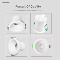 Downlight LED australien 10W 3CCT IP44 90mm COB Downlight orientable en aluminium éclairage intérieur commercial downlight projet domestique