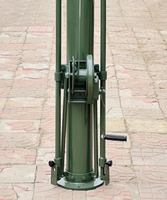 Mât rétractable pour antenne monté sur véhicule terrestre avec treuil, utilisation manuelle, 10m 8m 6m 5m