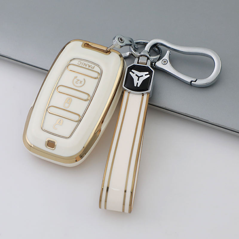 White + Keychain