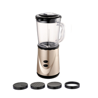 Mini mixeur électrique à immersion 0,8 L, récipient en plastique, commande par bouton-poussoir, vitesse variable, 200 W, faible bruit, usage domestique