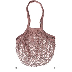Sac de courses en filet de coton pur réutilisable, personnalisable avec poignées, idéal pour légumes, fruits et courses - Vente en gros - Product Image 1