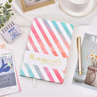 Carnet de notes personnalisé avec impression écologique Agenda mignon avec logo en feuille d'or pour mariage Agenda à sublimation A5 rose