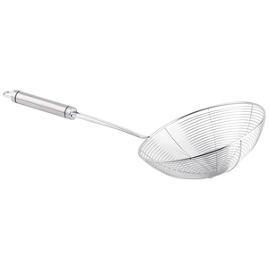 LJS02 Nhện Thép Không Gỉ Rãnh Skimmer Nhà Bếp 18/8 Thép Không Gỉ Đồ Dùng Nấu Ăn Dài Xử Lý Lọc Muỗng Chao - Product Image 4