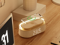 KUANGXIANG 2026 Haut-parleur portable sans fil tendance tout-en-un 6-en-1 avec poignée de transport, lumière USB, radio, alarme et support