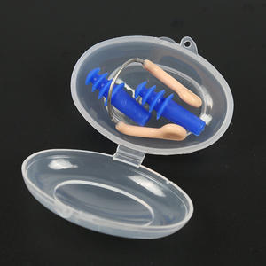 Juego de tapones para los oídos con clip para la nariz Qilang, equipo de natación impermeable de silicona suave para adultos y niños - Product Image 2