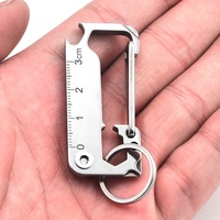 Vente chaude Haute Qualité Outil De Poche Mousqueton Gadget De Survie Mousqueton Porte-clés Mini Multitool Couteau Multi-tool Carte