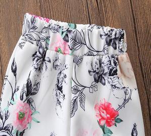Ensembles de vêtements pour enfants, pantalons fins à pattes d'éléphant pour bébés filles, leggings à fleurs pour femmes, vente en gros de Chine - Product Image 6