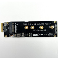 Carte adaptatrice PCIex4 5.0 NVMe M.2 vers EDSFF E1.S pour châssis de serveur 1U