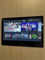 Televisor Inteligente Negro de 27 Pulgadas para Baño, Televisor Resistente al Agua con Android 11.0 para Hotel/Cocina, Altavoces Integrados, Wi-Fi y Bluetooth