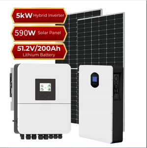 Sistema de Energía Solar de Red MPPT de 10-100kW, Paneles de Silicio Policristalino, Batería de Iones de Litio, Onda Sinusoidal Pura, Uso Doméstico - Product Image 2