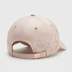 Casquette de baseball unisexe Injae Luxury Sakura Floral à 6 panneaux brodés en coton, sportive, réglable avec boucle métallique, pour l'extérieur - Product Image 3