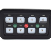 Pour voitures, camions, bateaux, SUV, certifié ISO16949 CE, panneau de commande tactile 10A/20A universel, 10 gangues, contrôle par application, nouveau panneau de commande