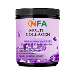 Poudre de collagène hydrolysé de qualité supérieure Poudre de peptides multi collagène Promouvoir la santé des os des articulations avec de l'acide hyaluronique - Product Image 1