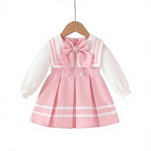 Produttore OEM ODM di Abbigliamento Estivo per Bambine, Vestiti per Bambini, Graziosa Gonna Rosa Primaverile con Fiocco per Bambine - Product Image 1