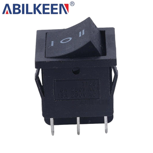 DPST ON-OFF-ON <strong>Rocker</strong> <strong>Switch</strong> 6 Pin <strong>T120</strong> Low Profile 32.3x25.3mm <strong>20A</strong> <strong>125VAC</strong> Factory Direct Wholesale - Product Image 4