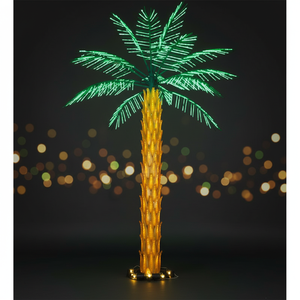 Luz LED Decorativa de Palmera con Ramas Radiantes para Decoración Comercial de Calles, Plazas, Resorts y Festivales en Venta - Product Image 1