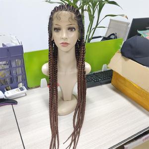 Peluca Rubia de Encaje Completo de 40 Pulgadas de Buena Calidad, Peluca Frontal Trenzada para Mujeres Negras, Peluca Trenzada Africana Rubia - Product Image 5