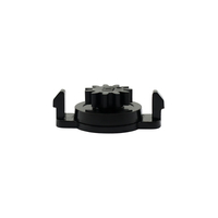 Couvercle d'ashtray de voiture à fermeture amortie, en plastique noir, accessoire intérieur, engrenage tampon, compartiment de rangement pour véhicule, charnière silencieuse