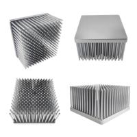 125*125*70 haute puissance anodisé forgé à froid LED feu de circulation CNC usinage AL aluminium dissipateur de chaleur semi-conducteur transferts de chaleur